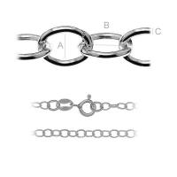 silver chain 45 cm