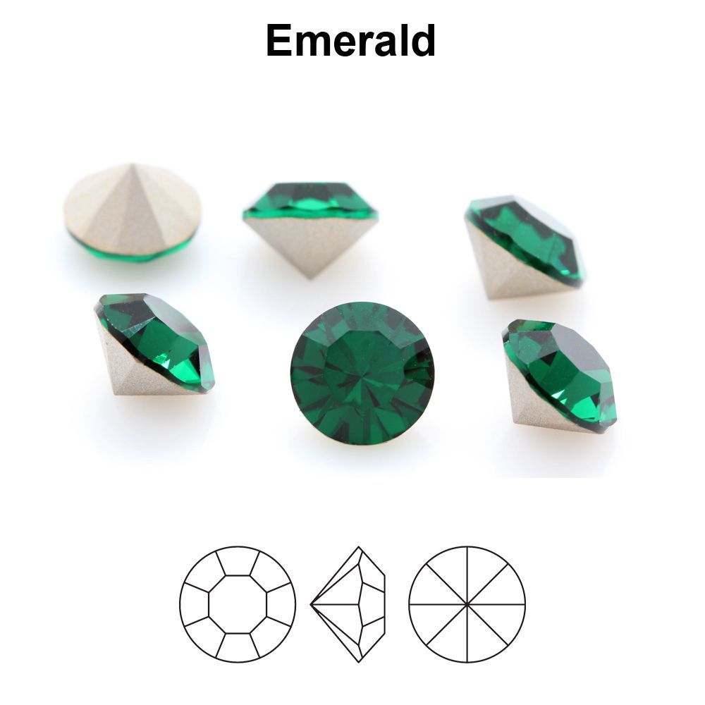 Chaton Maxima  ss29 6 mm emerald