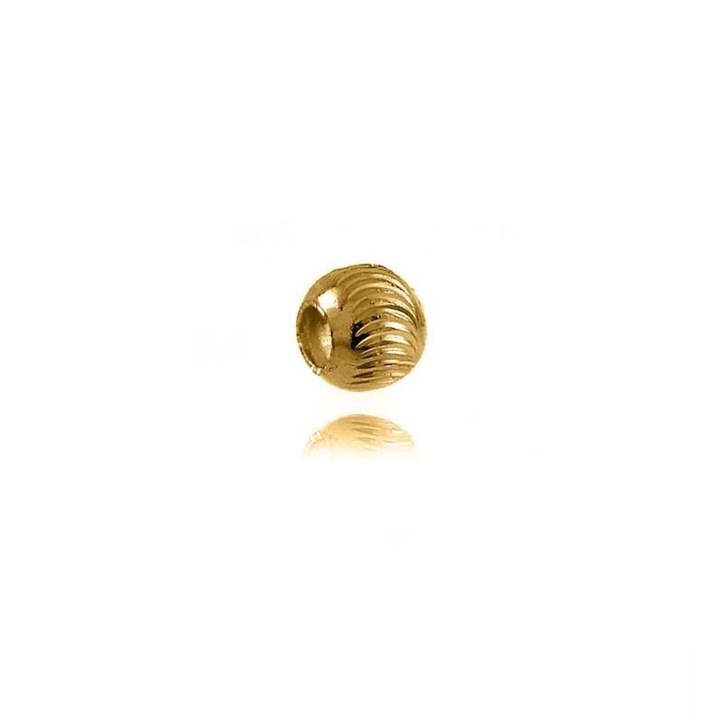 14k moon gold ball 2.5 mm, 0.038 grams, 1.2 mm hole