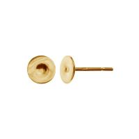 earring stem silver 925 gold plated 1 pc