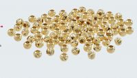 gold ball 3 mm slash 14k, weight 0.043 grams, hole 1.2 mm