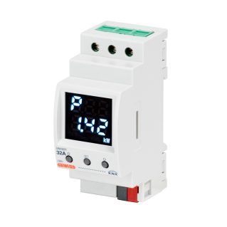 GWA9801 - DIRECT CONNECTION ENERGY METER - SINGLE-PHASE - 32A - KNX - IP20 - 2 MODULES - DIN RAIL MOUNTING