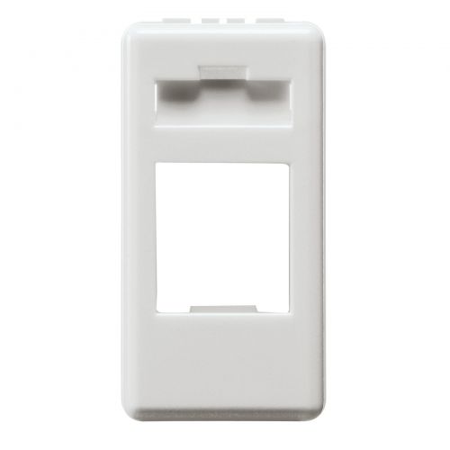 GW20270 - ADAPTER FOR HOUSING DATA CONNECTOR - AMP / KEYSTONE JACK - 1 MODULE - SYSTEM WHITE