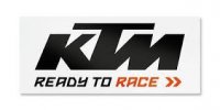 KTM VAN STICKER BLACK/WHITE