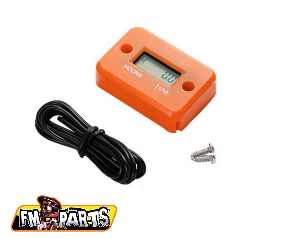 Fm-Parts Universal Hour Meter Orange
