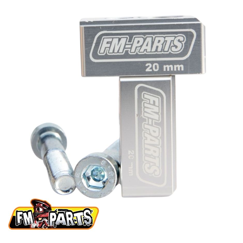 Fm-Parts Handlebar Risers KTM / HSQ / GasGas 20mm Silver