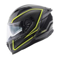 Casca Integrala KAPPA KV52 KRONOS Culoaare  TITANIUM BLACK YELLOW FLUO MATTE CARBON LOOK Marime 61 / XL