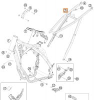 772030020000 - Semicadru KTM EXC 2012-2016 OEM