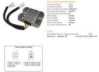 DZE REGULATOR TENSIUNE SUZUKI LT-A 700 KING QUAD 05-07 (32800-41F10), MOSFET (50A)