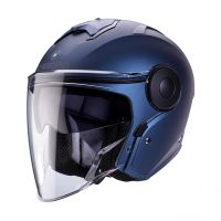 Casca Caberg Open Face Jet cu Viziera si Ochelari de Soare Albastru Mat