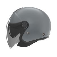 Casca Nox N182 Open Face cu Viziera si Ochelari de Soare Gri Lucios