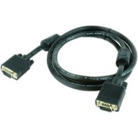 Cablu VGA monitor, dubluecranat, negru, 3m