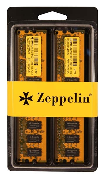 Zeppelin 4GB DDR2 800MHz Dual-Channel Kit Retail (ZE-DDR2-4G800-KIT)