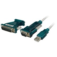 Adaptor USB - Serial 9 + 25 pin (T/T), Logilink (UA0042A)