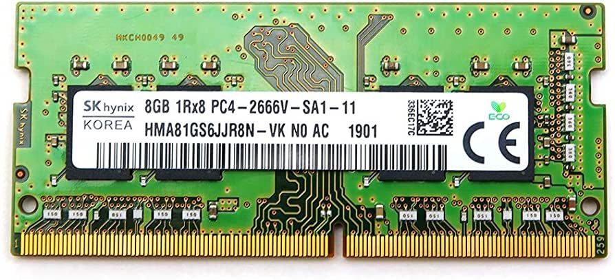 Memorie laptop SKhynix 8GB DDR4 PC42666V HMA81GS6JJR8N