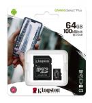 Card memorie MicroSD Kingston 64GB, clasa 10, standard UHS-I U1, microSDXC