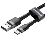 Cablu date Baseus - USB la Type-C, 2A, 3m, Rapid Charge, 480Mbps, CATKLF-UG1, Negru
