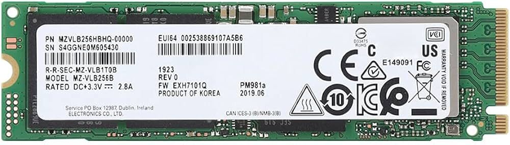 SSD Samsung M.2 NVME, 512GB, 2280 - MZ-VLB512B
