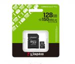 Card de memorie MicroSDXC Kingston Canvas Select Plus, 128GB, Class 10, UHS-I, 150MB/s, Clasa A1, cu Adaptor SD (SDCS3/128GB)
