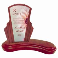 Trofeu lemn cu  uport pentru figurine WF408