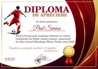 Diplomă fotbal C020