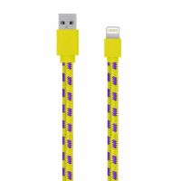 SERIOUX APPLE MFI FAB CABLE 1M YELLOW