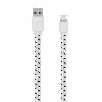 SERIOUX APPLE MFI FAB CABLE 1M WHITE