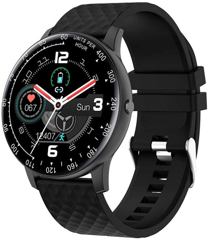 Ceas smartwatch TechONE™ DT95, 1.3 inch IPS HD, multi sport, apel bluetooth, agenda, ritm cardiac inteligent, EKG, rezistent la apa IP68, difuzor, notificari, vibratii, negru