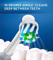 Set 4 rezerve periuta de dinti electrica Oral-B, Horigen® EB-50A Cross Action, compatibil, peri moi, alb