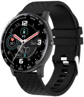 Resigilat Ceas smartwatch TechONE™ DT95, 1.3 inch IPS HD, multi sport, apel bluetooth, agenda, ritm cardiac inteligent, EKG, rezistent la apa IP68, difuzor, notificari, vibratii, negru