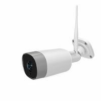 Resigilat Camera de supraveghere exterior WIFI Loosafe™ CB301 Pro, exterior, 3MP, night vision, comunicare bidirectionala, rezistenta la apa, FullHD, senzor miscare, compatibil Alexa alb