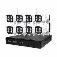 Kit supraveghere video 8 camere SriHome™ NVS001 WI-FI, 2MP Full HD 1080p, rezistent la apa, inreigstrare video/audio, hotspot, NVR, functie repeator, night vision