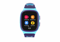 Ceas smartwatch GPS copii Techone™ LT31 4G, 1.4 inch, apel video, camera HD, buton SOS, rezistent la apa, blocare apel, monitorizare spion, Albastru