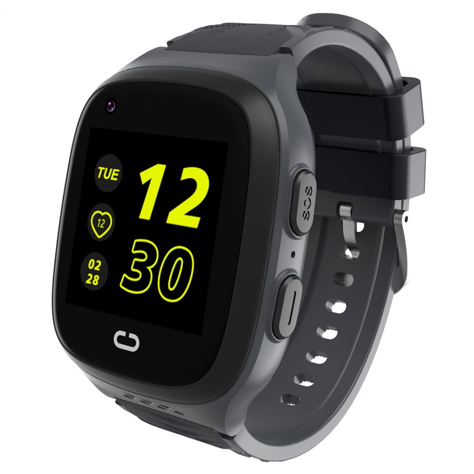 Ceas smartwatch GPS copii Techone™ LT31 4G, 1.4 inch, apel video, camera HD, buton SOS, rezistent la apa, blocare apel, monitorizare spion, Negru