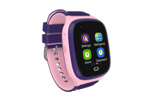 Ceas smartwatch GPS copii Techone™ LT31 4G, 1.4 inch, apel video, camera HD, buton SOS, rezistent la apa, blocare apel, monitorizare spion, Roz