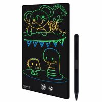 Tableta de desenat color dubla Techone® 095B, 9.5 inch, LCD, ecran dublu, stilou si suport magnetic, negru