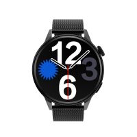 Ceas smartwatch TechONE™ DT4+, 1.36 inch IPS, pentru barbati, NFC, apel bluetooth 5.0, GPS Track, multi sport, curea metalica, negru