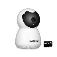 Camera Baby Monitor Wireless SriHome SH036 Pro, FullHD, video/audio bebelusi, vedere nocturna, push to talk, rotire, senzor miscare, alb