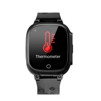 RESIGILAT Ceas smartwatch GPS copii Techone™ LT25 4G, 1.4 inch, temperatura copil, apel video, camera HD, Android, buton SOS, bluetooth, wifi, rezistent la apa, blocare apel, monitorizare spion, Negru