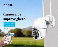 RESIGILAT Camera de supraveghere WIFI Sricam™ SP028 Pro+ interior/exterior, 4X zoom, rezistenta la apa, 2MP, comunicare bidirectionala, senzor miscare, alb