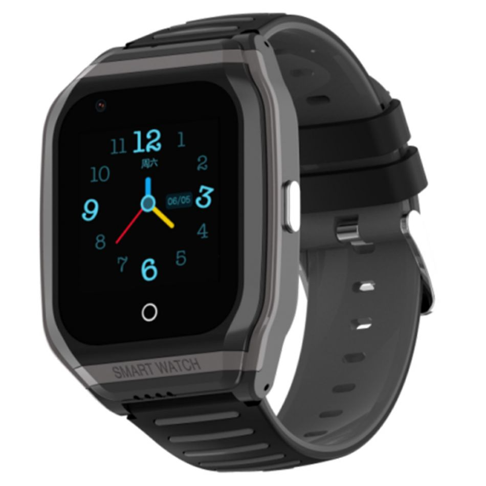 RESIGILAT Ceas smartwatch GPS copii Techone™ TKY FG02 4G, 1.4 inch, apel video, camera HD, Android, buton SOS, bluetooth, wifi, rezistent la apa, blocare apel, monitorizare spion, negru