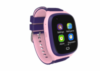 RESIGILAT Ceas smartwatch GPS copii Techone™ LT31 4G, 1.4 inch, apel video, camera HD, buton SOS, rezistent la apa, blocare apel, monitorizare spion, Roz