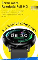 RESIGILAT Ceas smartwatch TechONE™ DT88, 1.2 inch IPS, multi sport, bluetooth 4.2, ritm cardiac, oxigen, rezistent la apa IP67, notificari, vibratii, senzor Bosch, negru