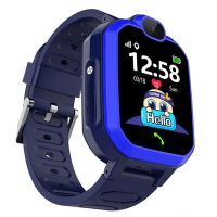 RESIGILAT Ceas smartwatch copii Techone® G7, functie telefon, agenda, 8 jocuri, camera foto, muzica, reportofon, calculator, rezistent la apa, Albastru