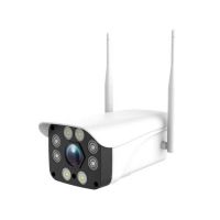 RESIGILAT Camera de supraveghere WIFI Loosafe™ Y9018, de exterior, cloud/card, rezistenta la apa, 2MP 1080p, senzor miscare, comunicare bidirectionala, activare lumina, alb