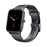 RESIGILAT Ceas smartwatch TechONE™ KM04, 1.69 inch IPS, multi sport, refuz apel, ritm cardiac inteligent, EKG, oxigen, termometru, rezistent la apa IP67, notificari, vibratii, negru