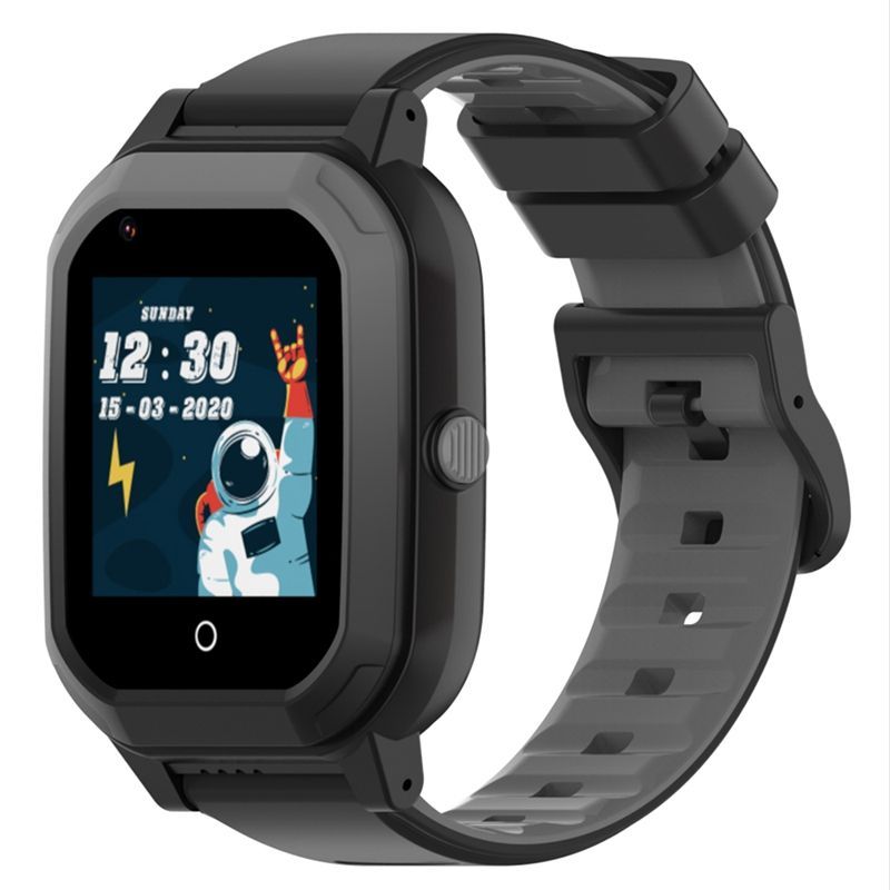 RESIGILAT Ceas smartwatch GPS copii Techone™ KT20 4G, 1.4 inch OGS, apel video, camera ultrapixel, Wi-Fi, rezistent la apa IP67, telefon, bluetooth, SOS, touchscreen, monitorizare spion, carcasa detasabila, Negru