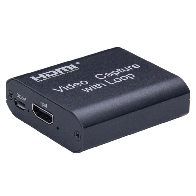 RESIGILAT Placa captura video, Techone® CaptureKing, Full HD, intrare HDMI, cu loop HMDI, iesire USB, inregistrare gaming, predare, conferinta, negru