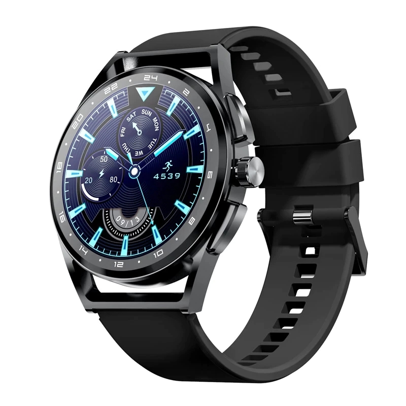 Ceas smartwatch barbati TechONE H8S, 1.32 inch Retina, conversatie bluetooth, multi sport, ritm cardiac, notificari, oxigen, vibratii, BT 5.0, IP68, metalic, Negru