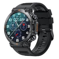 Ceas smartwatch barbati TechONE® K56 Pro Combat, 1.4 inch IPS HD, apel bluetooth HD, multi sport, ritm cardiac multi point, tensiune, oxigen, difuzor, IP67, negru